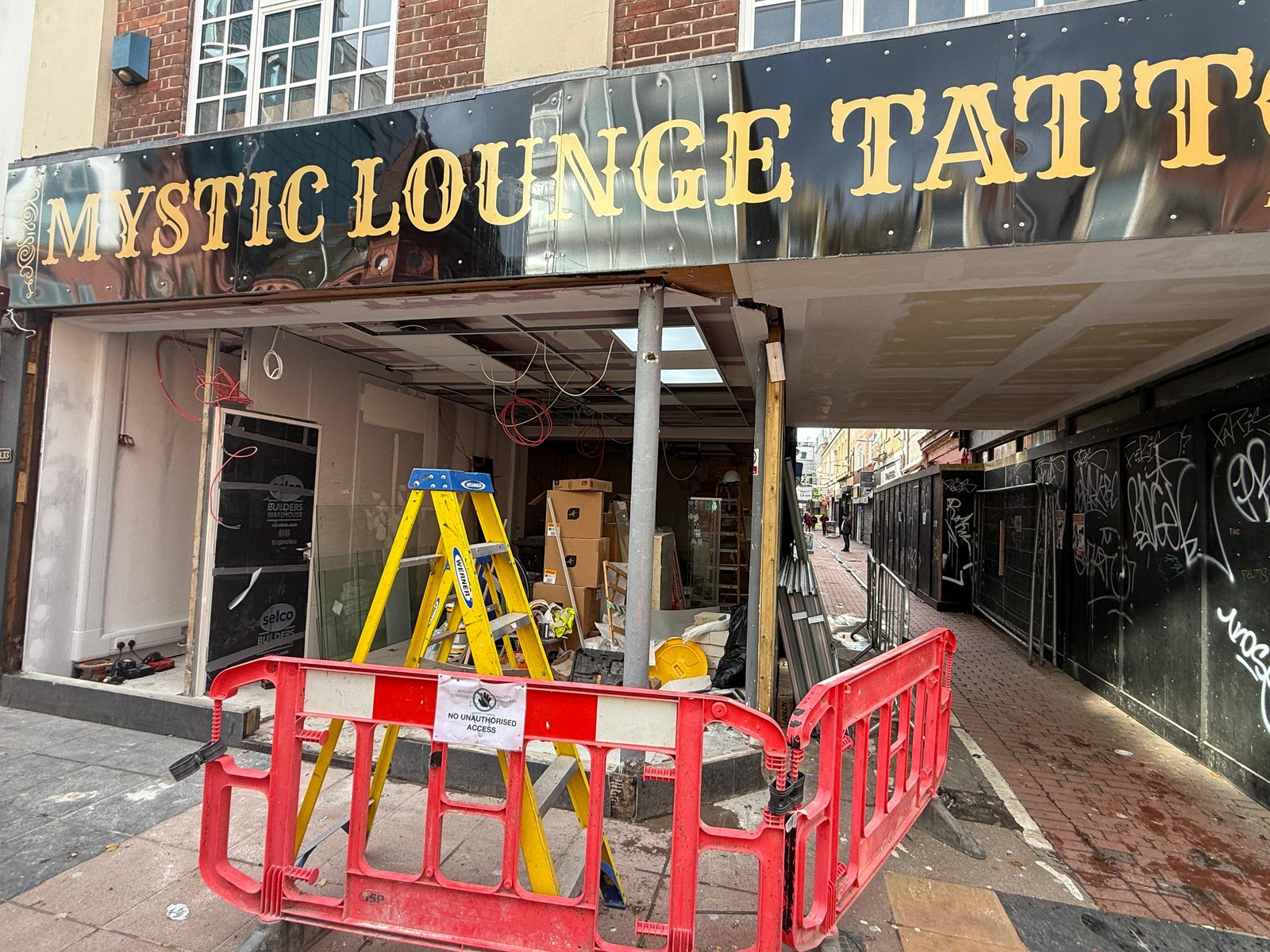 Construction barriers up